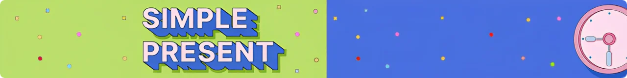 گرامر حال ساده Simple Present 2 simple present banner