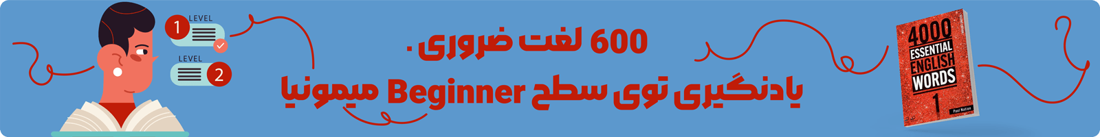 بنر معرفی دوره ویدیویی آموزش کتاب 4000Essential Words 1 2nd