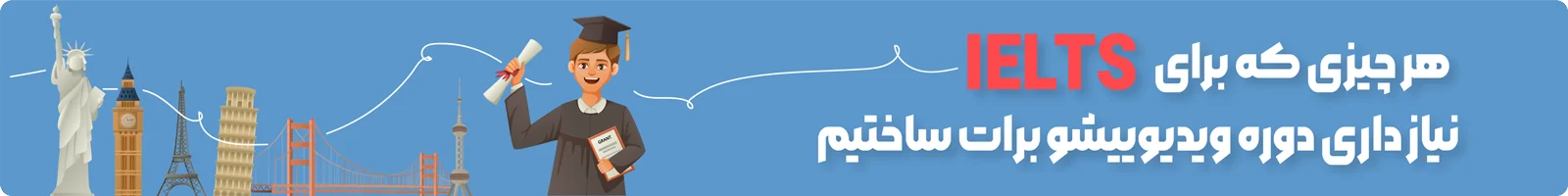 بنر معرفی دسته بندی آموزش ویدیویی آیلتس