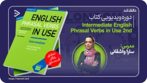 دانش لند 13 کاور دوره ویدیویی Intermediate Cambridge English Phrasal Verbs in Use 2nd - دانش لند