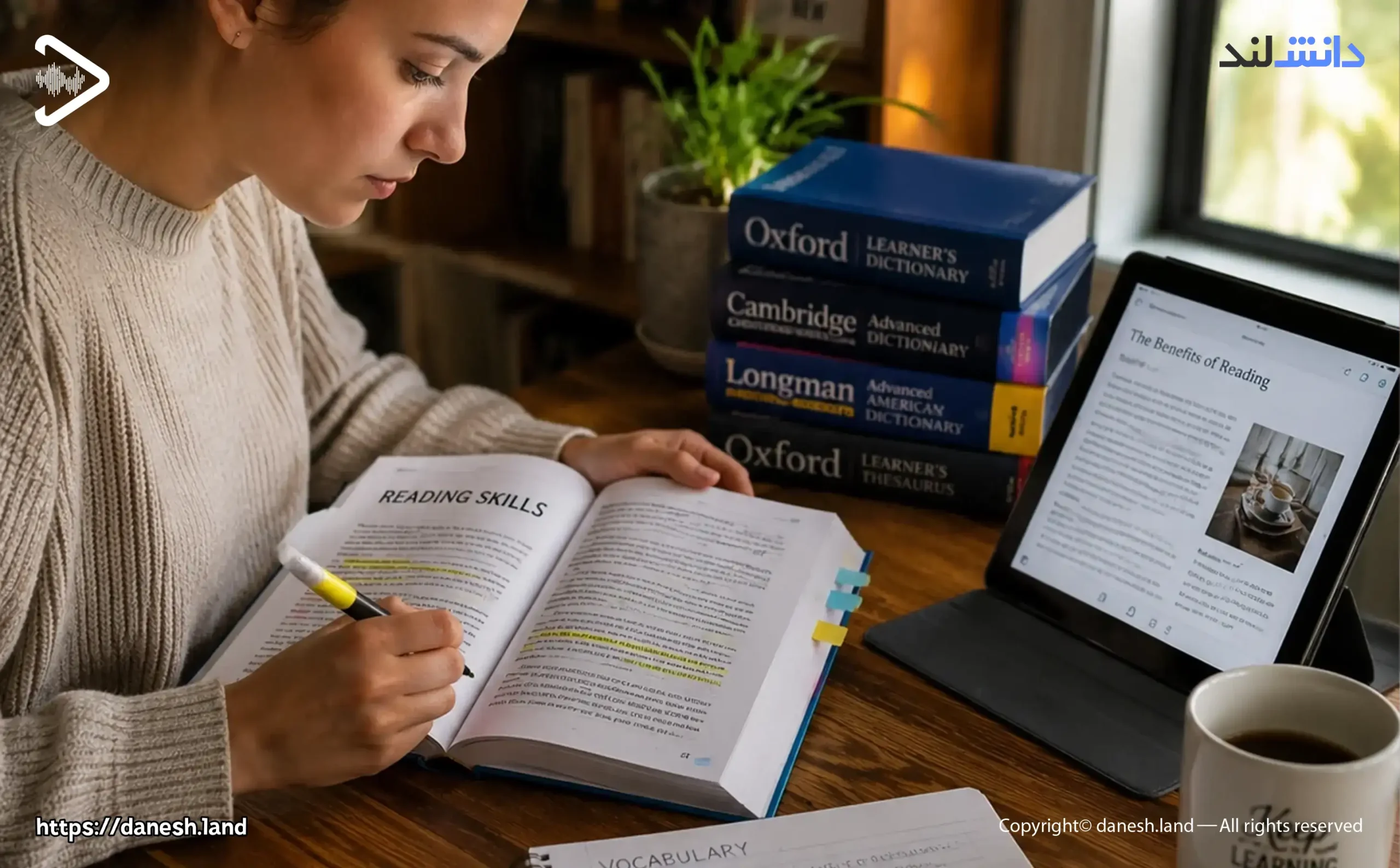 راههای تقویت مهارت خوانداری (Reading) در زبان انگلیسی - دانش لند